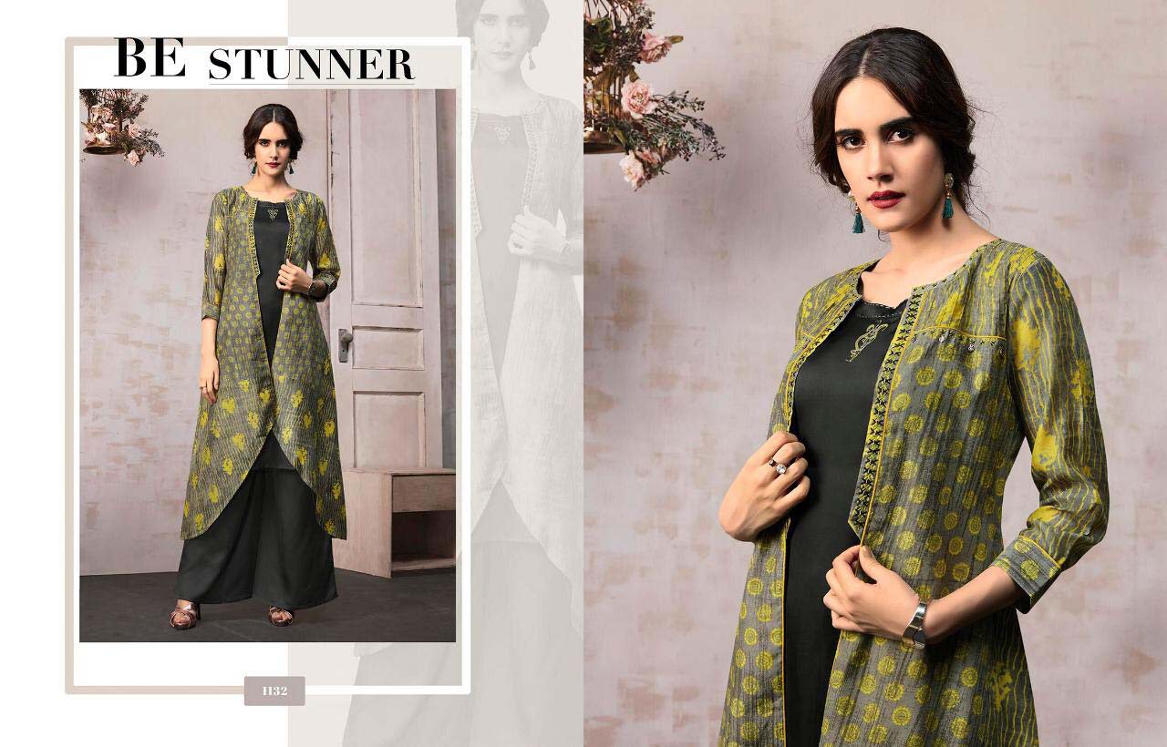 Kajaree Anokhi Designer Exclusive Long Kurti With Shrug Kajaree Anokhi Designer Exclusive Long Kurti With Shrug